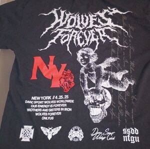 Darc Sport Wolves Forever Tee - Black and Red